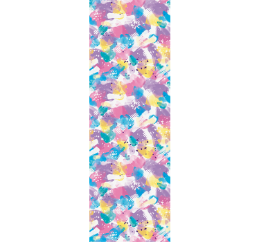 Mørklægningsgardiner børn pastelfarver overflow - TenStickers