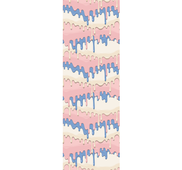 Mørklægningsgardiner børn pastel malerdråber - TenStickers