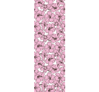 Mørklægningsgardiner børn med hibiscus mønster - TenStickers