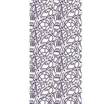 Mørklægningsgardiner børn sport doodle design - TenStickers