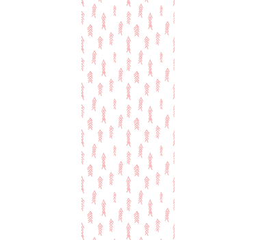 Mørklægningsgardiner børn med pink pile på hvid baggrund - TenStickers