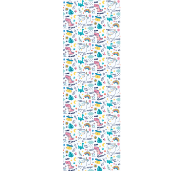 Mørklægningsgardiner børn håndtegnede illustrationer - TenStickers