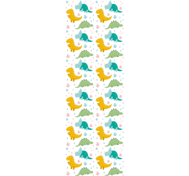 Mørklægningsgardiner børn med sødt dinosaurmønster - TenStickers