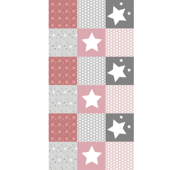 Starter mønster nordisk rullegardin - TenStickers