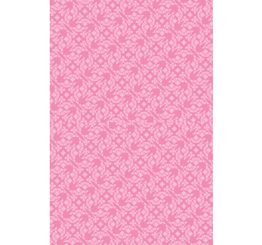 Lyserød ornamental klassisk rullegardin - TenStickers