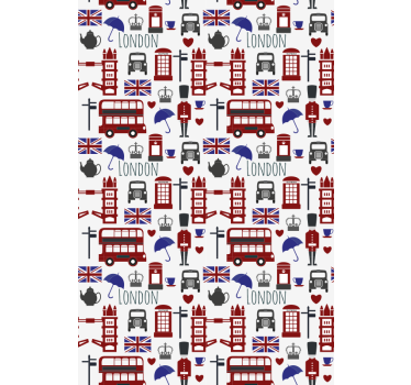 London klassisk rullegardin - TenStickers