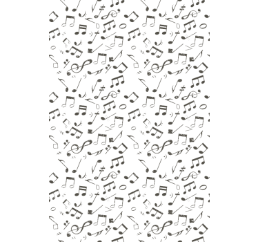 Musiknoter klassisk rullegardin - TenStickers