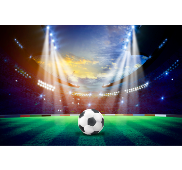 Fodboldstadion rullgardin fodbold - TenStickers
