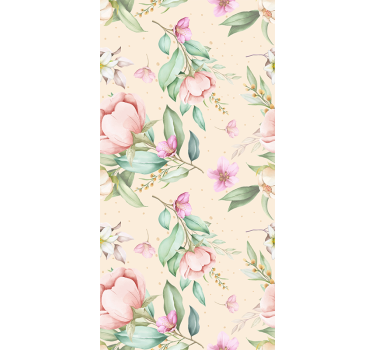 Originalt blomsterdesign rullegardin - TenStickers