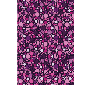 Rullegardin mønster geometrisk boblemønster - TenStickers