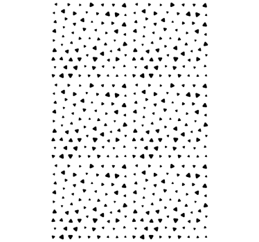 Geometrisk hjertemønster rullegardin mønster - TenStickers