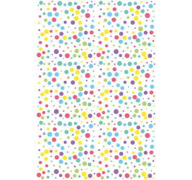 Farverigt prikmønster moderne rullegardin - TenStickers