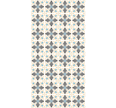 Vintage cross spiral design mere vintage rullgardin - TenStickers