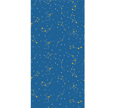 Stjernebilleder på himlen grafiske børn rullgardin - TenStickers