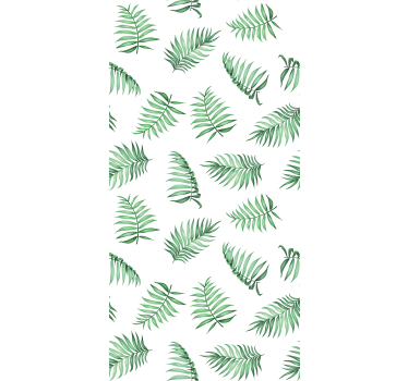Grønne palme blade træ rullegardin - TenStickers