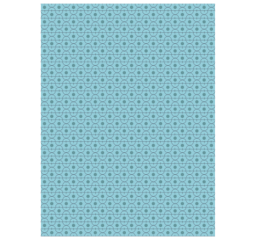 Blåt indviklet design rullegardin mønster - TenStickers