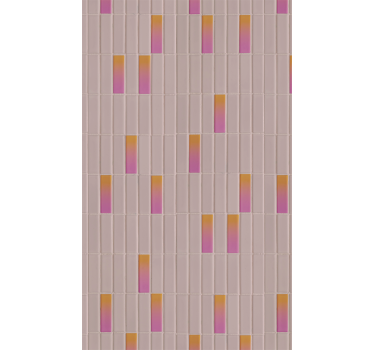 Rullegardin mønster i gradient pink - TenStickers