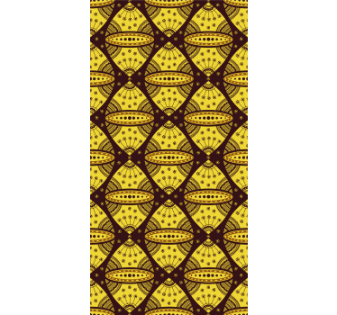 Geometrisk mønsterfusion rullegardin mønster - TenStickers