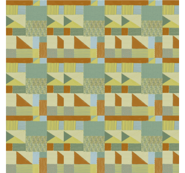 Patchwork farverige trekant teksturer og mønstre rullgardin - TenStickers