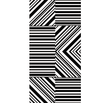 Sort zebraprint i kosmopolitisk stil mønstret rullegardin - TenStickers