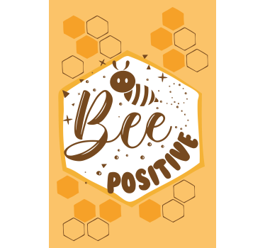 Bi positivt sjovt rullegardin børn - TenStickers