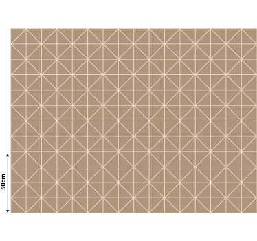Beige mønstret flise mønstret rullegardin - TenStickers
