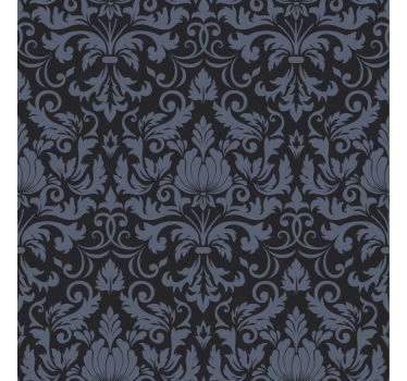 Mørke damask ornamenter klassisk rullegardin - TenStickers