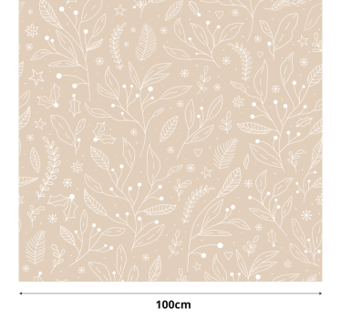 Juleplanter beige rullegardin - TenStickers