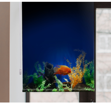Akvarium liv dyr rullgardin - TenStickers
