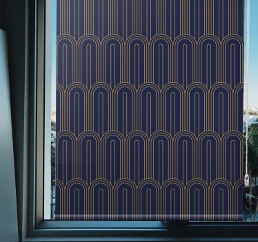 "art deco" lilla former rullgardin elegance - TenStickers
