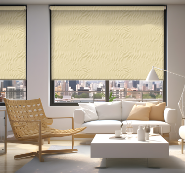 Beige sand tekstur rullegardiner stue - TenStickers