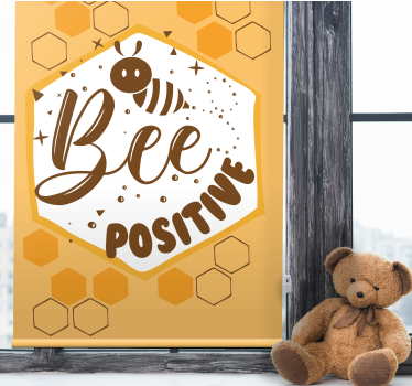 Bi positivt sjovt rullegardin børn - TenStickers