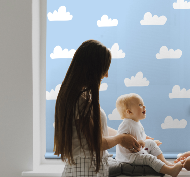 Blå himmel sky rullegardin - TenStickers