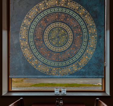 Etnisk design "industriel stil" stue rullegardin - TenStickers