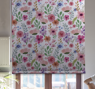 Flerfarvet blomsterkøkken - TenStickers