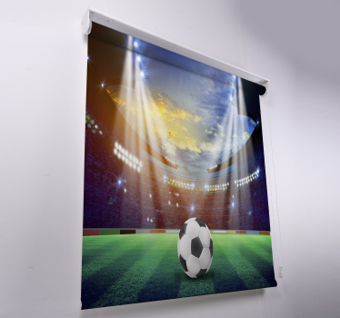 Fodboldstadion rullgardin fodbold - TenStickers