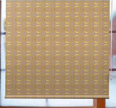 Geometrisk cirkel tema rullegardin mønster - TenStickers