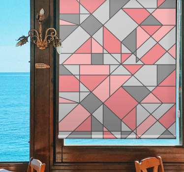 Geometrisk form arrangement rullegardin mønster - TenStickers