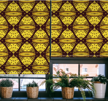 Geometrisk mønsterfusion rullegardin mønster - TenStickers