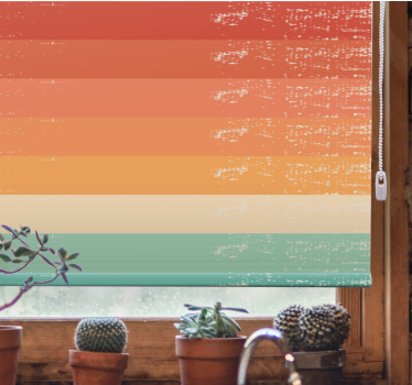 Gradient farvelag rullegardin mønster - TenStickers