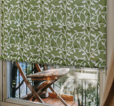 Elegante grønne planter rullegardin - TenStickers