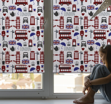 London klassisk rullegardin - TenStickers