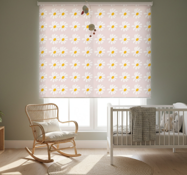 Mørklægningsgardiner børn blomster illustration i boho stil - TenStickers