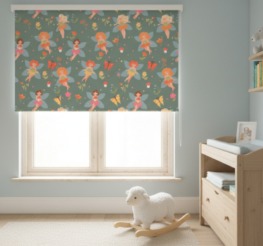 Mørklægningsgardiner børn blomsterdesign - TenStickers