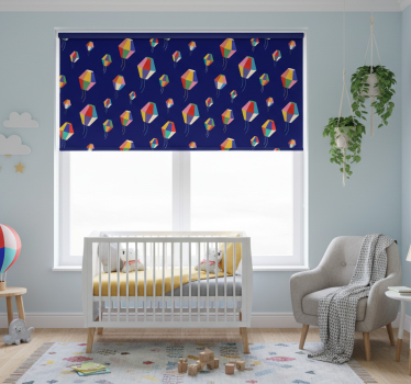 Mørklægningsgardiner børn luftballoner - TenStickers