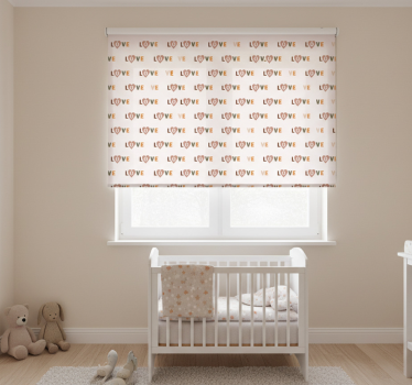 Mørklægningsgardiner børn kærlighed ord pastel stil - TenStickers