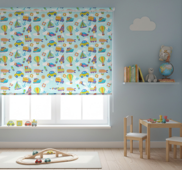 Mørklægningsgardiner børn med sødt bildesign - TenStickers