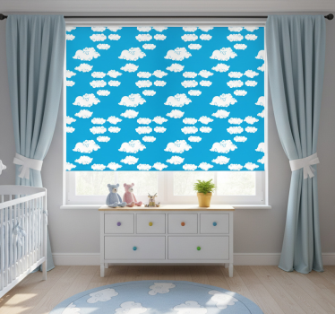 Mørklægningsgardiner børn skyens skyer - TenStickers
