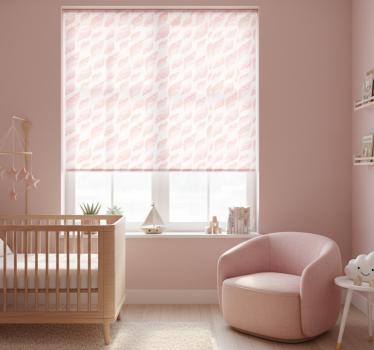 Mørklægningsgardiner børn trendy pink muslingemønster - TenStickers