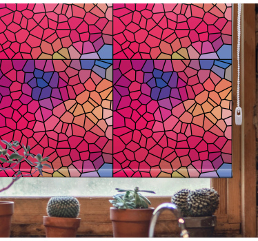Mosaik farvemønster rullegardin mønster - TenStickers